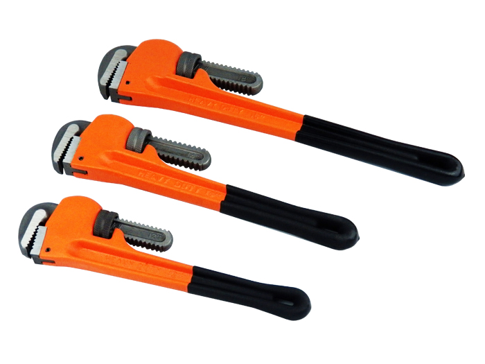 American Type Heavy Duty Pipe Wrenches With Pvc Handle